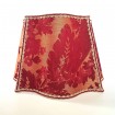 Fancy Square Lamp Shade Luigi Bevilacqua Silk Brocatelle Red Giardino Pattern