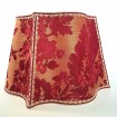 Fancy Square Lamp Shade Luigi Bevilacqua Silk Brocatelle Red Giardino Pattern