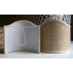 Wall Sconce Clip-On Lamp Shade Fortuny Fabric  Driftwood Lucrezia Pattern