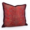 Brush Fringe Pillow Case Amethyst Silk Brocatelle Rubelli Fabric Castiglione Pattern