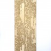 Luxury Table Runner with Pointed Ends And Tassels Silk Lampas Rubelli Fabric Sand Cordoba Pattern