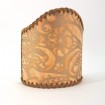 Wall Sconce Clip-On Shield Shade Fortuny Campanelle Apricot Monotones & Silvery Gold