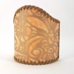 Wall Sconce Clip-On Shield Shade Fortuny Campanelle Apricot Monotones & Silvery Gold