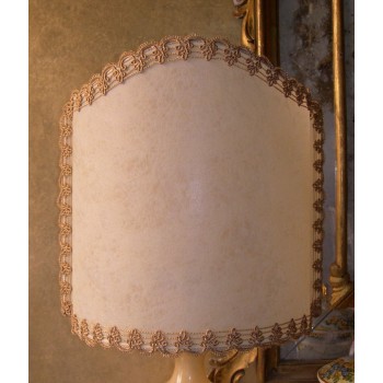 Pair Of Antique Italian Painted And, Italian Half Lamp Shades