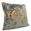 Decorative Pillow Case Luigi Bevilacqua Green Silk Heddle Velvet Torcello Pattern