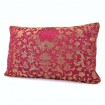 Cardinal & Gold Silk Jacquard Les Indes Galantes Rubelli  Fabric Throw Pillow Cushion Cover