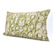Throw Pillow Cushion Cover Fortuny Fabric Green & Gold Persepolis Pattern