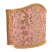 Venetian Lampshade in Rubelli Silk Jacquard Fabric Pink and Gold Les Indes Galantes Pattern