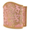 Venetian Lampshade in Rubelli Silk Jacquard Fabric Pink and Gold Les Indes Galantes Pattern