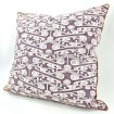 Throw Pillow Case Fortuny Fabric Deep Carmine & Vintage Rose Tzin Pattern