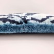 Brush Fringe Pillow Case Luigi Bevilacqua Sky Blue Velvet Tigre Pattern