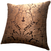 Throw Pillow Cushion Cover Rubelli Tebaldo Brown & Gold Silk Brocatelle Fabric