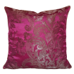 Throw Pillow Cushion Cover Silk Brocade Rubelli Fabric Fuchsia Barbarigo Pattern