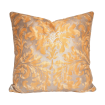 Throw Pillow Case Fortuny Fabric Yellow & Silvery Gold Lucrezia Pattern
