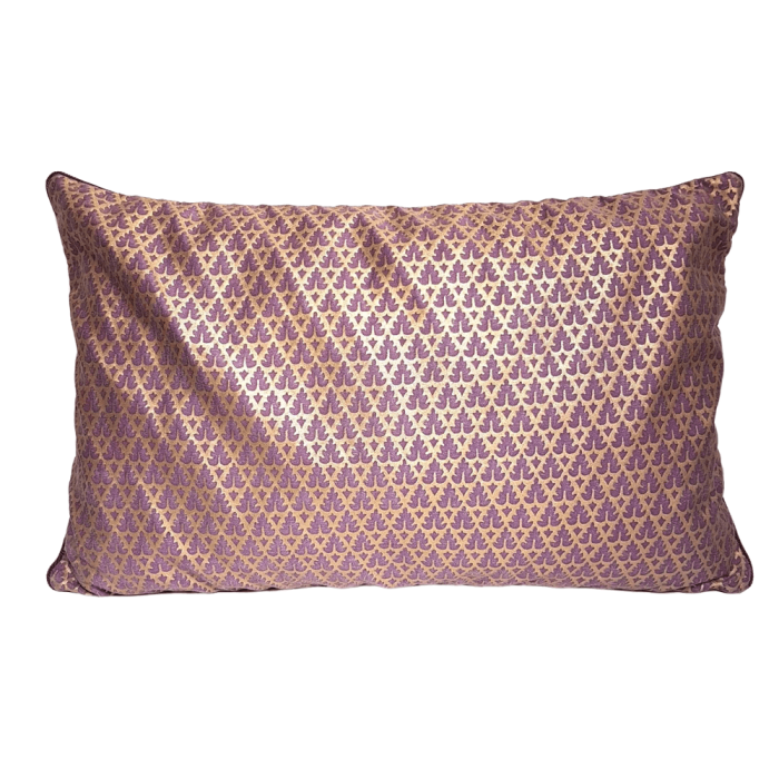 Throw Pillow Cushion Cover Fortuny Fabric Chinese Plum & Gold Murillo Pattern
