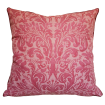 Throw Pillow Cushion Cover Fortuny Fabric Sevres Red Museum Texture