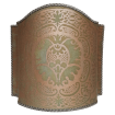 Venetian Lamp Shade Fortuny Fabric Orsini Bayou Green & Gold Half Lampshade