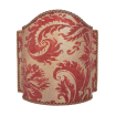 Venetian Lamp Shade Fortuny Fabric Demedici Red & Gold Lampshade