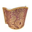 Venetian Lampshade in Rubelli Silk Brocatelle Fabric Tebaldo Amethyst Pattern Half Lamp Shade