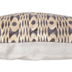 Decorative Pillow Case Fortuny Fabric Unita Pattern Smoke & Gold
