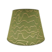 Empire Lamp Shade in Fortuny Fabric Sainte Chapelle Green and Gold Texture