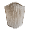 Wall Sconce Venetian Clip On Shield Shade Crinkled Satin Rubelli Fabric Ivory Canalgrande Pattern