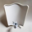 Wall Sconce Venetian Clip On Shield Shade Crinkled Satin Rubelli Fabric Ivory Canalgrande Pattern