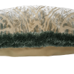 Decorative Pillow Case with Brush Fringe Luigi Bevilacqua Velvet Baltico Green Da Vinci Pattern