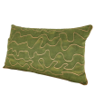 Decorative Pillow Case Fortuny Fabric Sainte Chapelle Pattern Green & Gold Texture