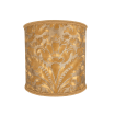 Drum Lamp Shade Fortuny Fabric Caravaggio in Gold, Museum