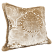 Decorative Pillow Case Luigi Bevilacqua Ivory Silk Heddle Velvet Torcello Pattern