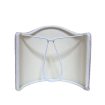 Clip On Shield Shade Aqua & Silver Rubelli Tebaldo Silk Brocatelle Fabric Mini Lampshade