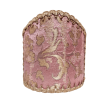 Ventolina per Applique in Tessuto Jacquard di Seta Rubelli Les Indes Galantes Rosa e Oro