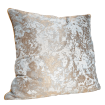 Throw Pillow Cushion Cover Aqua Blue & Gold Jacquard Rubelli Fabric Mirage Pattern