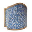 Fortuny Fabric Granada Blue & Silvery Gold Venetian Half Lampshade
