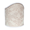 Wall Sconce Clip-On Shield Shade Fortuny Fabric Richelieu Monotones Half Lampshade