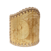 Clip-On Mini Lampshade Rubelli Ruzante Gold Silk Damask Fabric Shield Shade