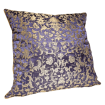 Blue Purple and Gold Silk Jacquard Les Indes Galantes Rubelli  Fabric Throw Pillow Cushion Cover
