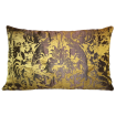 Lumbar Throw Pillow Cushion Cover Gold & Bronze Jacquard Rubelli Fabric Gritti Pattern