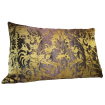 Lumbar Throw Pillow Cushion Cover Gold & Bronze Jacquard Rubelli Fabric Gritti Pattern