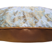 Throw Pillow Cushion Cover Jade Green & Gold Jacquard Rubelli Fabric Mirage Pattern