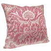 Fortuny Fabric Throw Pillow Cushion Cover Red & Silvery Gold Demedici Pattern