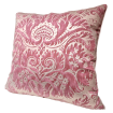 Fortuny Fabric Throw Pillow Cushion Cover Red & Silvery Gold Demedici Pattern