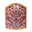 Venetian Lamp Shade Fortuny Fabric Caravaggio Deep Burgundy & Gold