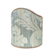 Clip-On Mini Lampshade Rubelli Ruzante Jade Silk Damask Fabric Shield Shade