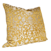 Gold Silk Jacquard Les Indes Galantes Rubelli  Fabric Throw Pillow Cushion Cover