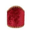Wall Sconce Clip-On Shield Shade Red Velvet