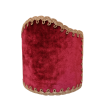 Wall Sconce Clip-On Shield Shade Red Velvet