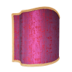 Venetian Lampshade in Rubelli Silk Lampas Fabric Amethyst Zanni Pattern