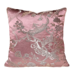Mauve & Gold Silk Brocade Madama Butterfly Rubelli  Fabric Throw Pillow Cushion Cover